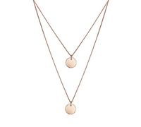 Elli Collana Donne Ciondolo Placchetta a 2 Strati in Argento Sterlino 925