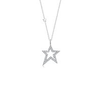 Elli Collana Donna Ciondolo a Forma di Stella con Cristalli in Argento Sterling 925