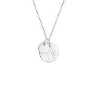 Elli Collana Donne Placchetta Geo Aspetto Organico in Argento Sterlino 925