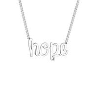 Elli Collana Donna Hope Lettering in Argento Sterling 925 - NUOVO