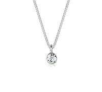 Elli Collana Donne Solitario di Base con Cristallo in Argento Sterlino 925