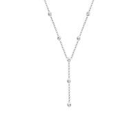 Elli Collana Donne Catena a Y Cerchio Geo con Cristalli in Argento Sterlino 925