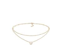 Elli - Girocollo Sfera Strati Tendenza con Opale Sintetico in Argento Sterling 925 Placcato Oro Collane 1 pieces female