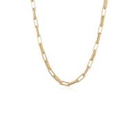 Elli Collana Donne Maglie Quadrate Tendenza di Base Colore Oro