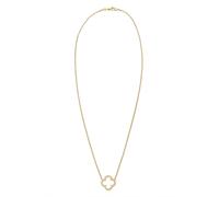 Elli - Ciondolo forma di trifoglio Elegante fortuna con cristalli di zirconia in argento sterling 925 Collane 1 pieces female