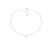 Elli - Girocollo ciondolo solitario di base con zirconi in Argento Sterling 925 Collane 1 pieces female