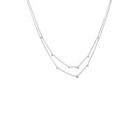 Elli - Collana Layer Cristalli Vetro Bianco 925 Sterling Silver Collane 1 pieces female