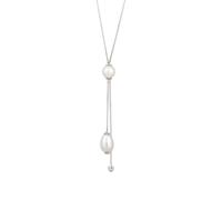 Elli - Collana-Y con perle Perla sintetica Perla sintetica Bianco 925 Sterling Silver Collane 1 pieces female