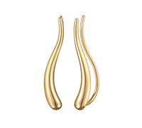 Elli - Creole 925 Sterling Silver Onda Elegante Orecchini 1 pieces female