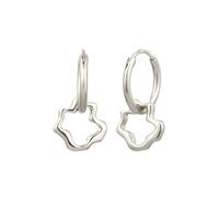 Elli - Creole senza pietra Fiore 925 Sterling Silver Orecchini 1 pieces female