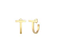 Elli - Creole Tendenza di Base in Argento Sterling 925 Orecchini a cerchio 1 pieces female