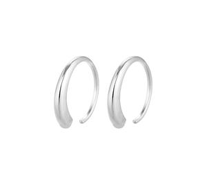 Elli - Creoles Geo Basic April 925 Argento Orecchini 1 pieces female