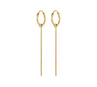 Elli - Creoles Orecchini Orecchini Hanger Catena Minimal Trend in argento sterling 925 1 pieces female