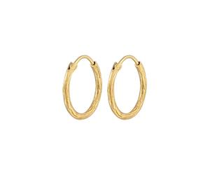 Elli - Creoli Casual Finitura strutturata Basic Trend Minimal in argento sterling 925 Orecchini 1 pieces female
