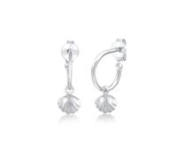 Elli - Creoli Conchiglia Cuore Spiaggia Estate Trend in Argento Sterling 925 Orecchini 1 pieces female