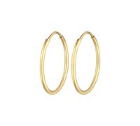 Elli - Creoli rondo Basic Classic senza tempo in 925 Sterling Silver Orecchini 1 pieces female