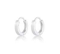 Elli - Creoli Senza Tempo Basic Minimal Chiusura dell'Otturatore in Argento Sterling 925 Orecchini a cerchio 1 pieces female