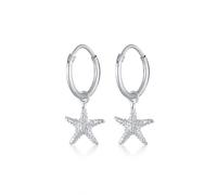 Elli - Creoli Stella Marina Spiaggia Estrate Mariitmo in Argento Sterling 925 Orecchini a cerchio 1 pieces female