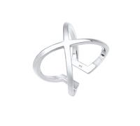 Elli - Croce di Base Blogger Statement in Argento Sterling 925 Anelli 1 pieces female