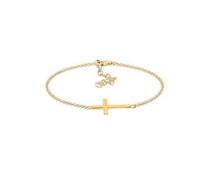 Elli - Croce di Base in Argento Sterling 925 Placcato Oro Rosa Bracciali e Braccialetti 1 pieces female