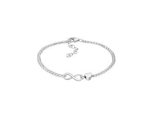 Elli - Cuore Amore Infinito in Argento Sterling 925 Bracciali e Braccialetti 1 pieces female
