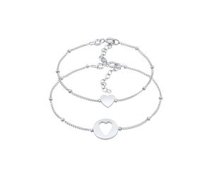 Elli - Cuore Cut Out Madre e figlia Set di base in argento sterling 925 Bracciali e Braccialetti 1 pieces female