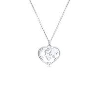 Elli - Cuore Globo pisello tendenza in 925 Argento Collane 1 pieces female