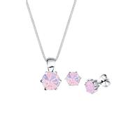 Elli - di Base con Cristalli in Argento Sterling 925 Set gioielli 1 pieces female