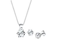 Elli - di Base con Cristalli in Argento Sterling 925 Set gioielli 1 pieces female