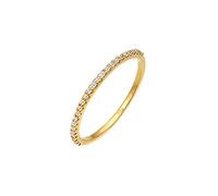 Elli diamonds Anello Donne discreto E Raffinato con diamante (0,125 Ct.) In Oro Giallo 585