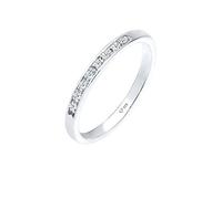 Elli DIAMONDS Anello Donne Scintillante con Diamante (0,04 ct.) in Argento Sterling 925