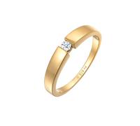 Elli DIAMONDS - Banda classico con diamante (0 06 ct.) in Argento Sterling 925 Anelli 1 pieces female