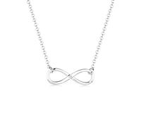 Elli diamonds Collana Donne con Ciondolo Infinito E diamante (0,03 Ct.) In Argento Sterling 925