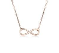 Elli diamonds Collana Donne con Ciondolo Infinito E diamante (0,03 Ct.) In Argento Sterling 925 Lungo 45 Cm