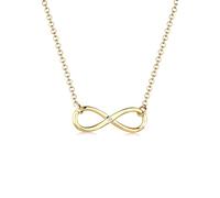 Elli Collana Donne Ciondolo Infinity senza fine con Diamante (0.03 carati) in Argento Sterlino 925