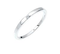 Elli DIAMONDS Ring Women Engagement Ring Classic with Diamond (0.015 ct.) in 925 Sterling Silver