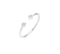 Elli - Dichiarazione solitario con cristalli in Argento Sterling 925 Anelli 1 pieces female