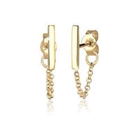 Elli - Orecchini a Perno Catena Bacchetta Geo Tendenza di Base in Argento Sterling 925 1 pieces female