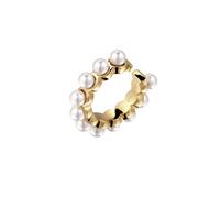 Elli - Earcuff Single mit Perlen von Swarovski® 925 Sterling Silver Gold-plated Orecchini 1 pieces female