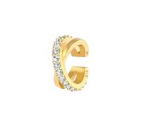 Elli - Elegante auricolare femminile incrociato con cristalli in argento sterling 925 Orecchini 1 pieces female