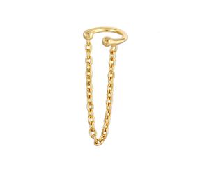 Elli - Elegante earcuff in filigrana con catena in Argento Sterling 925 Orecchini 1 pieces female