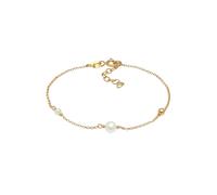 Elli - Elegante regolabile con perle coltivate d'acqua dolce in argento sterling 925 placcato oro. Bracciali e Braccialetti 1 pieces female