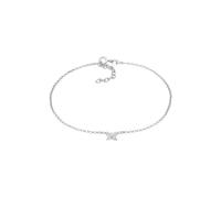 Elli - farfalla semplice estate regolabile con pietre zircone in Argento Sterling 925 Cavigliere 1 pieces female