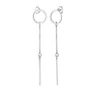 Elli Geo Minimal Mix - Orecchini da donna in argento sterling 925, Sfaccettatura, Senza gemme