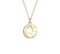 Elli - globo del globo terrestre wanderlust viaggi in argento sterling 925 Collane 1 pieces female