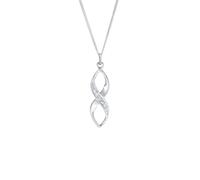 Elli - Infinity Decorato con cristalli in argento sterling 925 Collane 1 pieces female