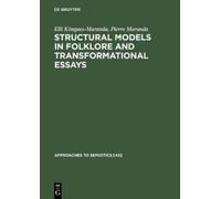 Elli Köngaes-Marand Structural Models in Folklore and Transfo (Copertina rigida)