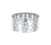 Elli - Ladies - Anello a fascia in argento sterling 925 martellato 54mm