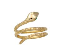 Elli - Serpente Pinky Moderno con Cristalli in Argento Sterling 925 Placcato Oro Anelli 1 pieces female