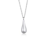 Elli - Ladies - Collana in argento sterling 925 attorcigliata con pendente a goccia 60 cm